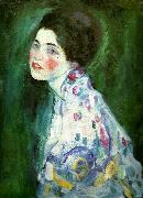 Gustav Klimt kvinnoportratt Spain oil painting artist